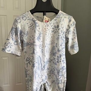 Vintage 90s Made in USA They're Bonkers California Coastal Fish Print Blouse NWT